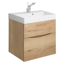Crosswater Glide II Vanity Unit And Basin - Windsor Oak