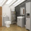 Chatsworth Traditional Grey Tall Cabinet -Modern Bathroom Shop grdantb d2