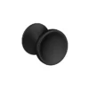 Hudson Reed Matt Black Indented Round Knob Furniture Handle - 30mm Diameter -Modern Bathroom Shop h213 n l