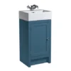 Roper Rhodes Hampton Cloakroom Unit & Basin - Derwent Blue -Modern Bathroom Shop hamp450db l