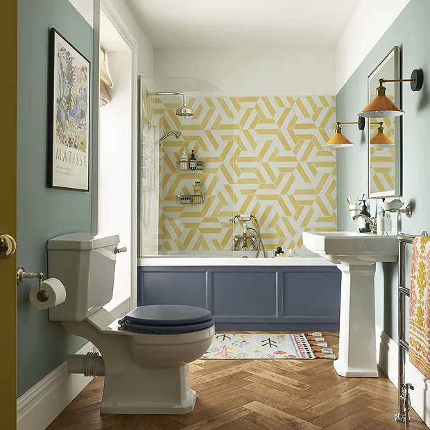 Heritage Hatton Close Coupled Toilet With Traditional Chrome Cistern Lever 3 Heritage Hatton Close Coupled Toilet With Traditional Chrome Cistern Lever