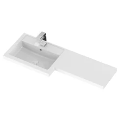 Hudson Reed 1005 X 360/260mm L-Shaped Full Depth Basin -Modern Bathroom Shop hudsonreed1005mmlshapedfulldepthbasinlrg