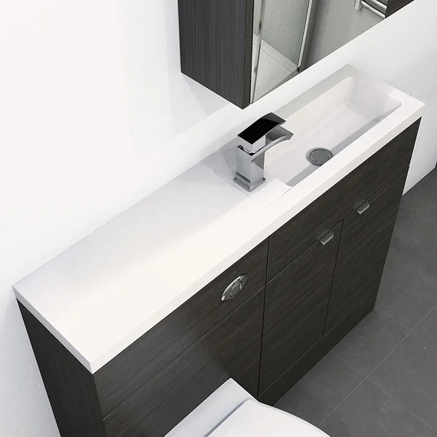 Hudson Reed 1200 X 255mm Slimline Polymarble Basin 1TH 5 Hudson Reed 1200 X 255mm Slimline Polymarble Basin 1TH - Image 3