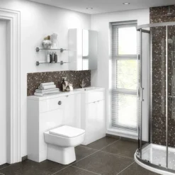 Hudson Reed Fusion 1500mm Gloss White Combination Unit (600 Vanity, 400 Base Unit + 500 WC Unit) -Modern Bathroom Shop hudsonreed1500mmglosswhitecombinationunit d2
