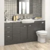 Hudson Reed 300x355mm Black Full Depth 4 Drawer Unit 2 Hudson Reed 300x355mm Black Full Depth 4 Drawer Unit -Modern Bathroom Shop hudsonreed300x355mmhaciendablackfulldepth4drawerunit d2