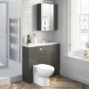 Hudson Reed 500x255mm Black Compact WC Unit -Modern Bathroom Shop hudsonreed500x255mmhaciendablackcompactwcunit d1