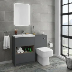 Haywood 500mm Gloss Grey WC Unit Only