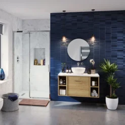 Crosswater Infinity 500mm Round Non-Lit Mirror -Modern Bathroom Shop if5050 d1