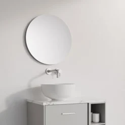 Crosswater Infinity 500mm Round Non-Lit Mirror -Modern Bathroom Shop if5050 d2