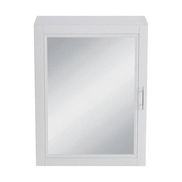 Heritage - Caversham 500mm Mirror Wall Cabinet With Pewter Handle - Various Colour Options 3 Heritage - Caversham 500mm Mirror Wall Cabinet With Pewter Handle - Various Colour Options
