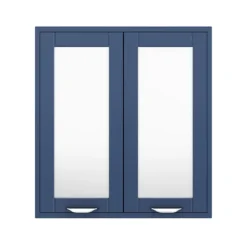 Keswick Blue 600mm Traditional Wall Hung 2 Door Mirror Cabinet -Modern Bathroom Shop kesblu2dm d2