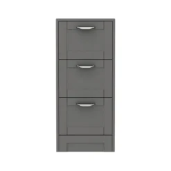 Keswick Grey 350mm Traditional 3 Drawer Storage Unit -Modern Bathroom Shop kesgry3d d3