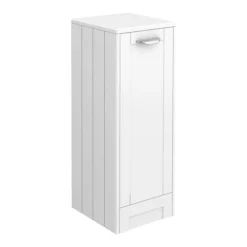 Keswick White 300mm Traditional Single Door Storage Unit -Modern Bathroom Shop keswht1d l