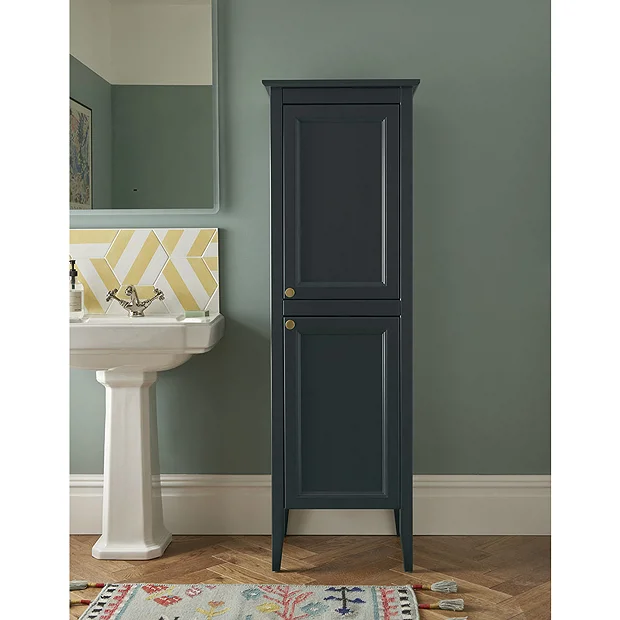 Heritage Caversham Freestanding Tall Boy - Maritime Blue 3 Heritage Caversham Freestanding Tall Boy - Maritime Blue