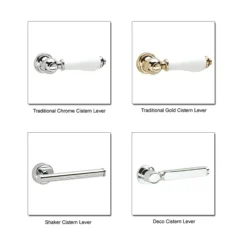 Heritage - Granley Close Coupled Standard Height WC & Cistern -Modern Bathroom Shop leversnnnnnnnn