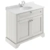 Old London 1000mm Cabinet & Single Bowl Grey Marble Top - Timeless Sand 2 Old London 1000mm Cabinet & Single Bowl Grey Marble Top - Timeless Sand -Modern Bathroom Shop lof478 l1