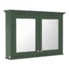 Old London 1050mm Mirror Cabinet - Hunter Green -Modern Bathroom Shop lon817 l