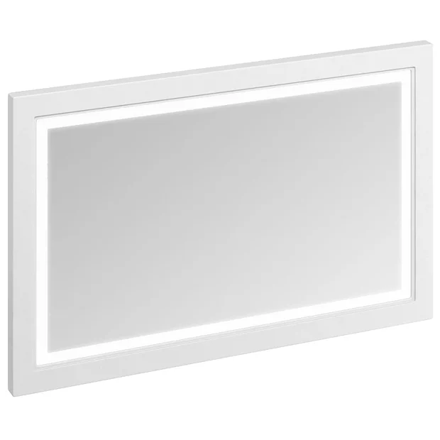Burlington Framed 120 Mirror With LED Illumination - Matt White 4 Burlington Framed 120 Mirror With LED Illumination - Matt White - Image 2