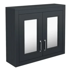 Chatsworth 690mm Graphite 2-Door Mirror Cabinet 8 Chatsworth 690mm Graphite 2-Door Mirror Cabinet -Modern Bathroom Shop mcabblk n d1