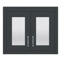 Chatsworth 690mm Graphite 2-Door Mirror Cabinet 9 Chatsworth 690mm Graphite 2-Door Mirror Cabinet -Modern Bathroom Shop mcabblk n d2