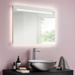Crosswater Radiance Ambient Illuminated Mirror 8 Crosswater Radiance Ambient Illuminated Mirror -Modern Bathroom Shop mea6080 d1