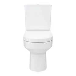 Metro Rimless Close Coupled Modern Toilet + Soft Close Seat -Modern Bathroom Shop metcc d4