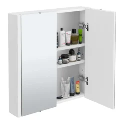 Monza Furniture Pack - Gloss White With Chrome Handles 13 Monza Furniture Pack - Gloss White With Chrome Handles -Modern Bathroom Shop mfp10 detail4