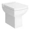 Milan Square Back To Wall Toilet + Soft Close Seat -Modern Bathroom Shop milbtwp l