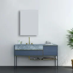 Toreno 500 X 700mm Single Door Mirror Cabinet 9 Toreno 500 X 700mm Single Door Mirror Cabinet -Modern Bathroom Shop mir100 d2n
