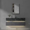 Toreno 500 X 700mm Single Door Mirror Cabinet 2 Toreno 500 X 700mm Single Door Mirror Cabinet -Modern Bathroom Shop mir100 d3n