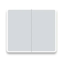 Toreno 700 X 800mm LED Illuminated 2-Door Mirror Cabinet With Motion Sensor, Shaving Socket & Anti-Fog -Modern Bathroom Shop mir402 d1