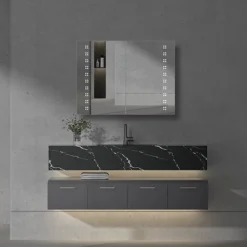 Toreno 800 X 600mm LED Illuminated 2-Door Mirror Cabinet Incl. Motion Sensor 12 Toreno 800 X 600mm LED Illuminated 2-Door Mirror Cabinet Incl. Motion Sensor -Modern Bathroom Shop mir403 d3
