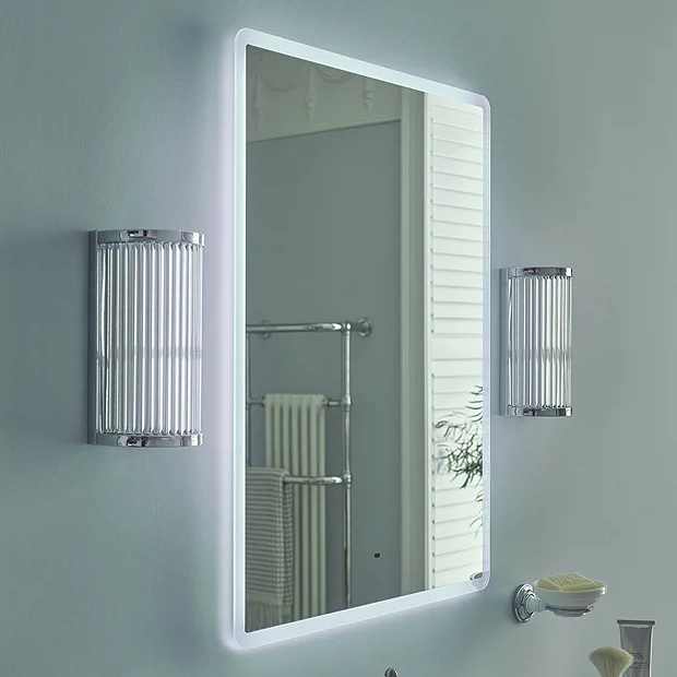 Heritage Stanmer 600 X 800mm Illuminated Rectangle Mirror With Demister Pad 4 Heritage Stanmer 600 X 800mm Illuminated Rectangle Mirror With Demister Pad - Image 2