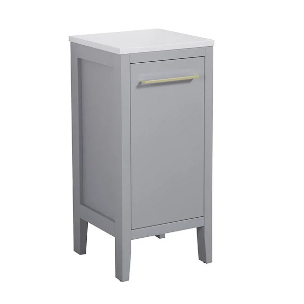 Montrose Dove Grey Laundry Unit With Brushed Brass Handle 4 Montrose Dove Grey Laundry Unit With Brushed Brass Handle - Image 2