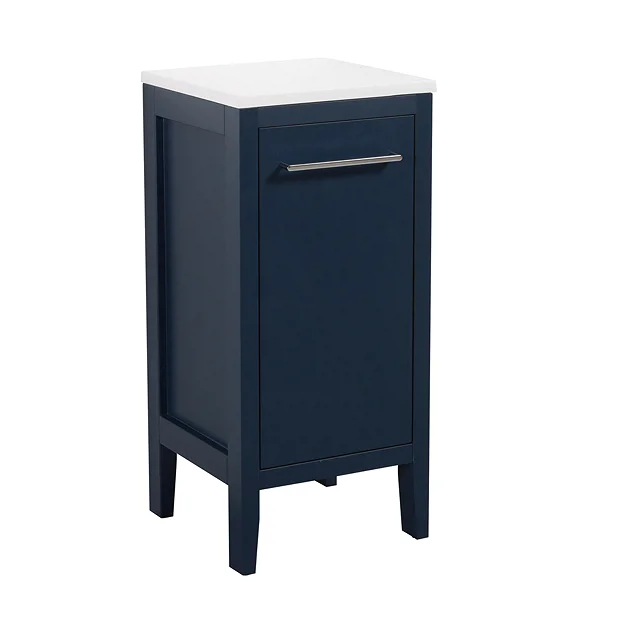 Montrose Indigo Blue Laundry Unit With Chrome Handle 4 Montrose Indigo Blue Laundry Unit With Chrome Handle - Image 2
