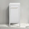 Montrose White Laundry Unit With Brushed Brass Handle 1 Montrose White Laundry Unit With Brushed Brass Handle -Modern Bathroom Shop mtlamwbb d3