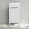 Montrose White Laundry Unit With Matt Black Handle 2 Montrose White Laundry Unit With Matt Black Handle -Modern Bathroom Shop mtlamwmb d3