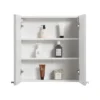 Montrose 600mm Dove Grey Mirrored Cabinet With Chrome Handles -Modern Bathroom Shop mtmrmwcp d2