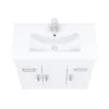 Toreno Vanity Sink With Cabinet - 800mm Modern High Gloss White -Modern Bathroom Shop mv800 d7