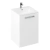 Britton MyHome 600mm Floor Standing 2-Door Vanity Unit - White -Modern Bathroom Shop my60fsw l