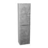 Monza Concrete Effect Tall Wall Hung Storage Unit - 1500mm High -Modern Bathroom Shop mz35tucn l