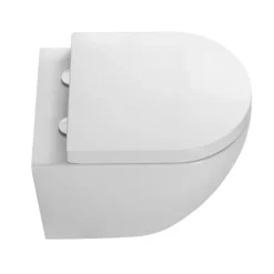 Nova Rimless Round Back To Wall Pan With Soft Close Seat -Modern Bathroom Shop nvbtw01 d2