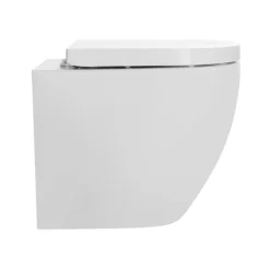 Nova Rimless Round Back To Wall Pan With Soft Close Seat -Modern Bathroom Shop nvbtw01 d3