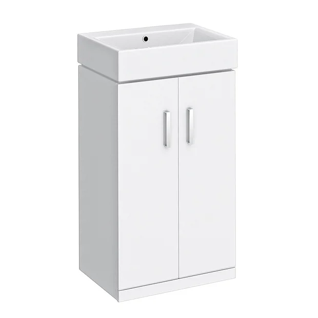 Nova Small Floor Standing 0TH Vanity + Square Toilet 5 Nova Small Floor Standing 0TH Vanity + Square Toilet - Image 3