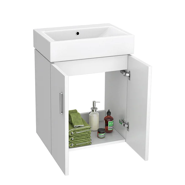 Nova Small Wall Hung 0TH Vanity + Square Toilet 6 Nova Small Wall Hung 0TH Vanity + Square Toilet - Image 4