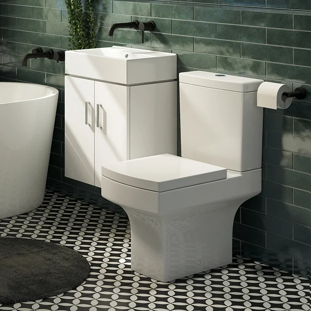 Nova Small Wall Hung 0TH Vanity + Square Toilet 4 Nova Small Wall Hung 0TH Vanity + Square Toilet - Image 2
