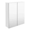 Hudson Reed 600mm White Gloss 50/50 Mirror Unit -Modern Bathroom Shop off117 nl
