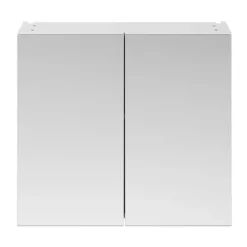 Brooklyn 800mm Gloss White Bathroom Mirror Cabinet - 2 Door -Modern Bathroom Shop off119 d2