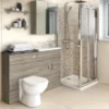 Hudson Reed 600mm Driftwood 50/50 Mirror Unit -Modern Bathroom Shop off217 d1