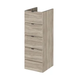 Hudson Reed 300x355mm Driftwood Full Depth 4 Drawer Unit -Modern Bathroom Shop off232 l